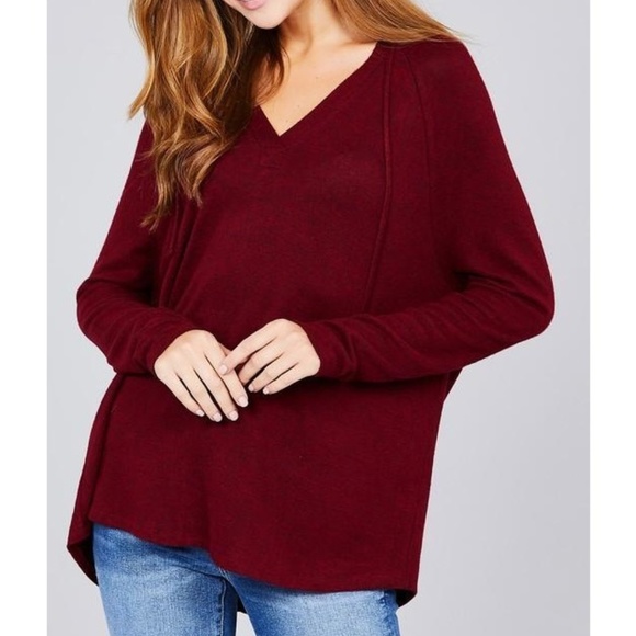 ACTIVE U.S.A LONG SLEEVE HOODIE DRAWSTRING TOP - Picture 1 of 3